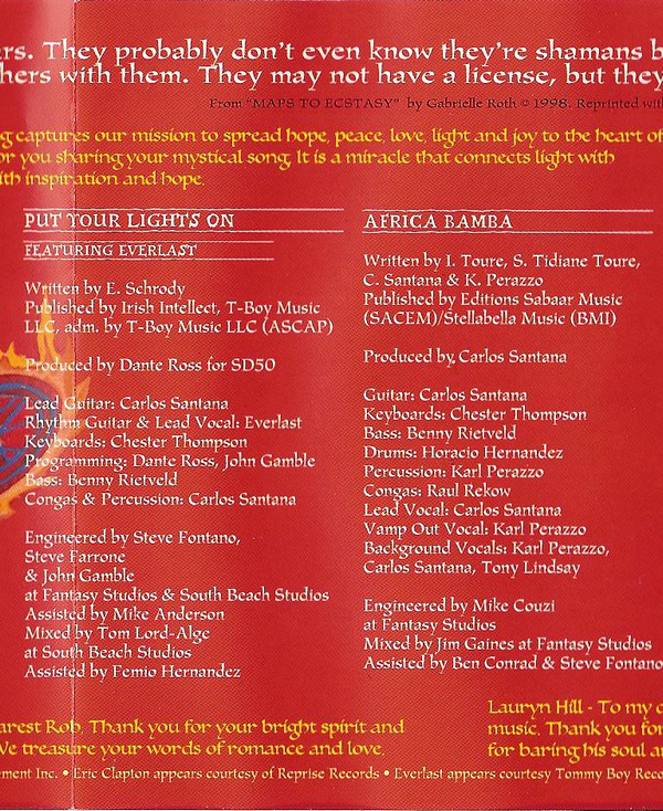 Santana  Supernatural 1999 : Booklet 2